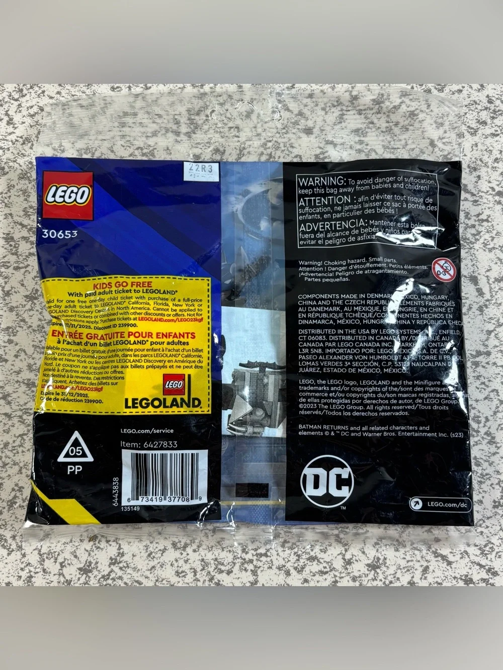 LEGO 30653 Batman 1992 Polybag Set Kit Minifig DC 40 Pieces New